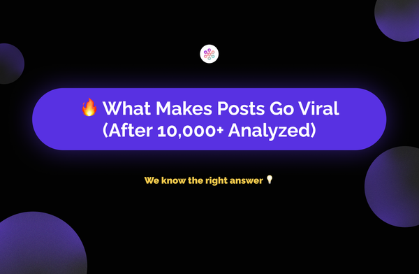 🔥 What Makes Posts Go Viral (After 10,000+ Analyzed)